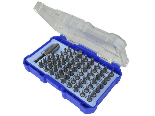 Faithfull 61 Piece Chrome Vanadium Security Screwdriver Bit Set