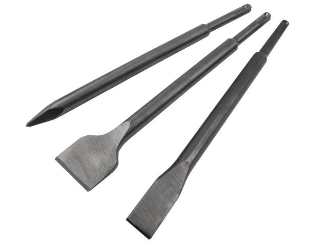 Faithfull 3 Piece SDS+ Chisel Bit Set