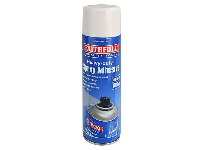 Faithfull Heavy Duty Spray Adhesive 500ml