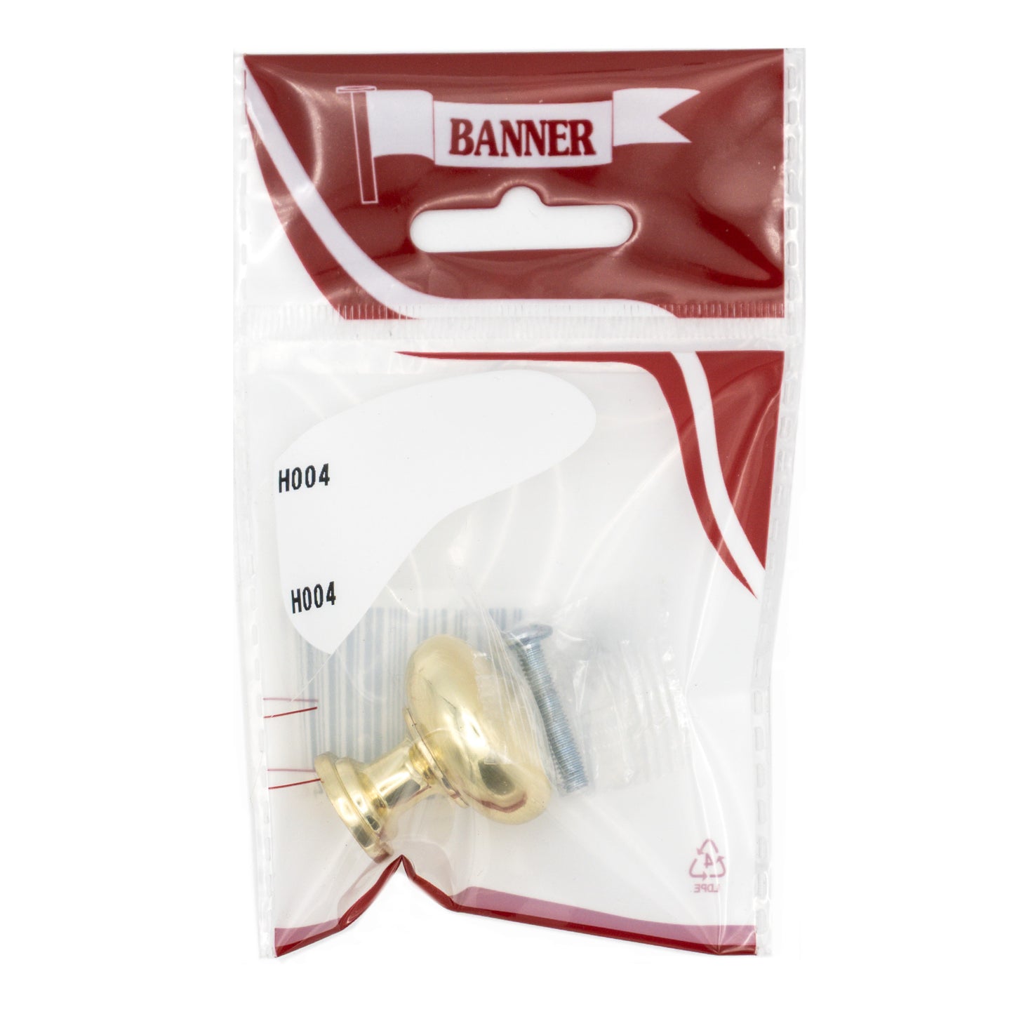 Banner Satin Brass Mushroom Door Knob 30mm