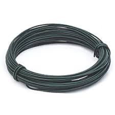 Green Plastic Coated Gardening Wire 1.2mm 30m