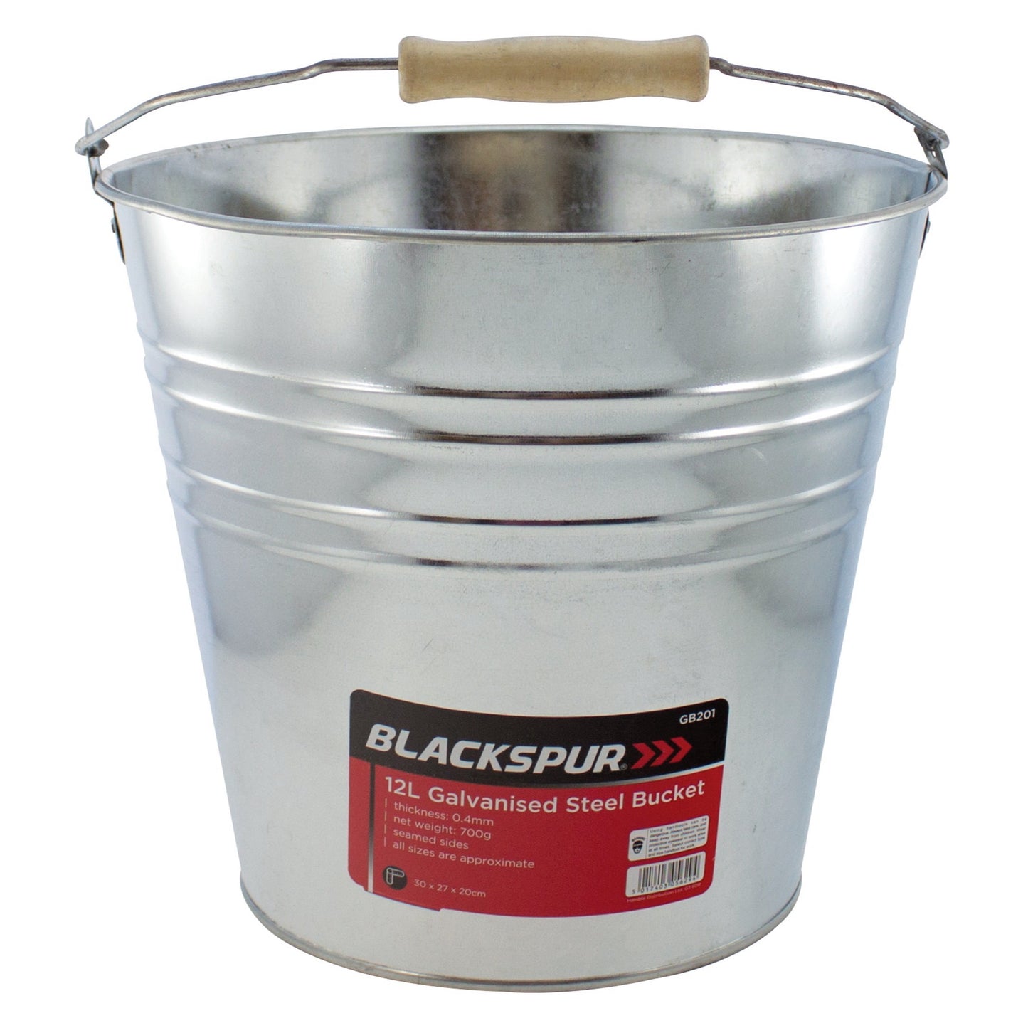 Blackspur GB201 12L Galvanised Steel Bucket