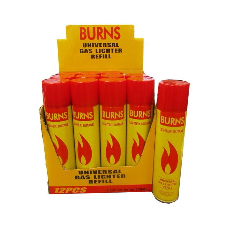 Burns Universal Gas Lighter Refill 300ml