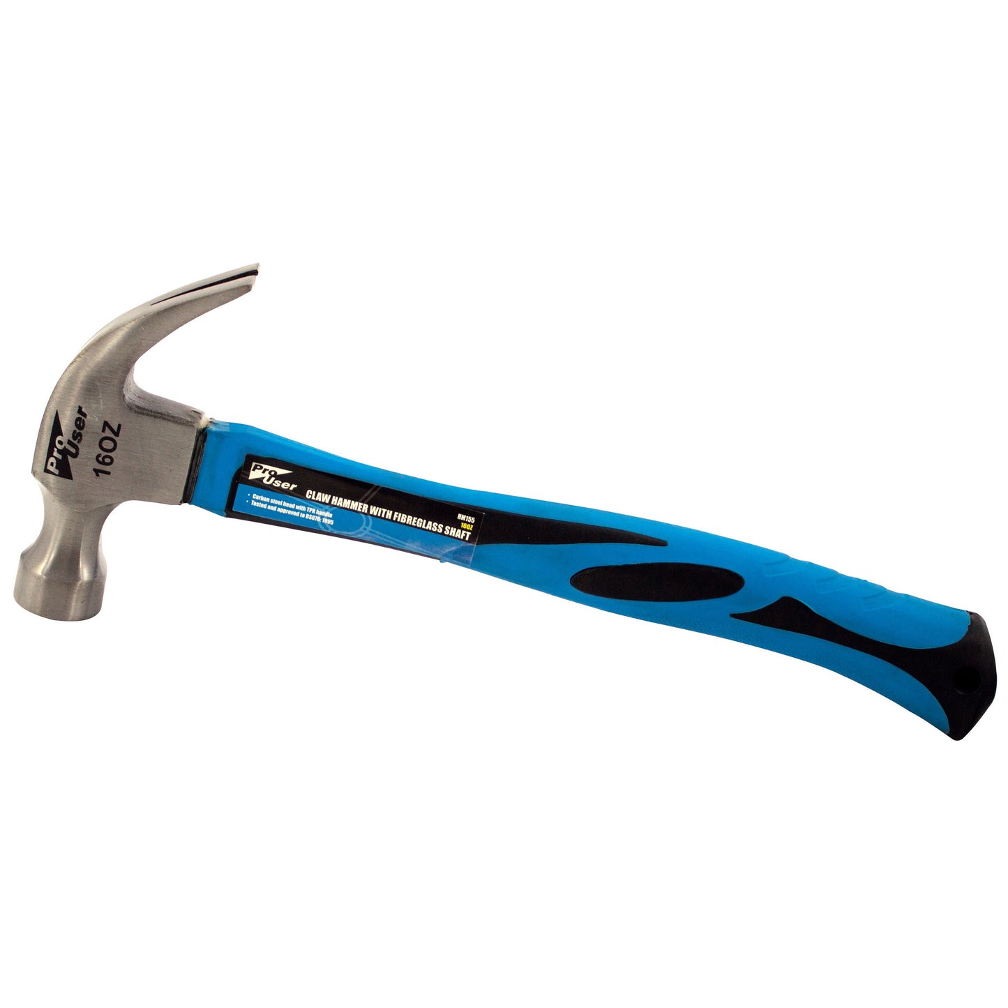 Pro User 16oz Claw Hammer with Fibreglass Shaft