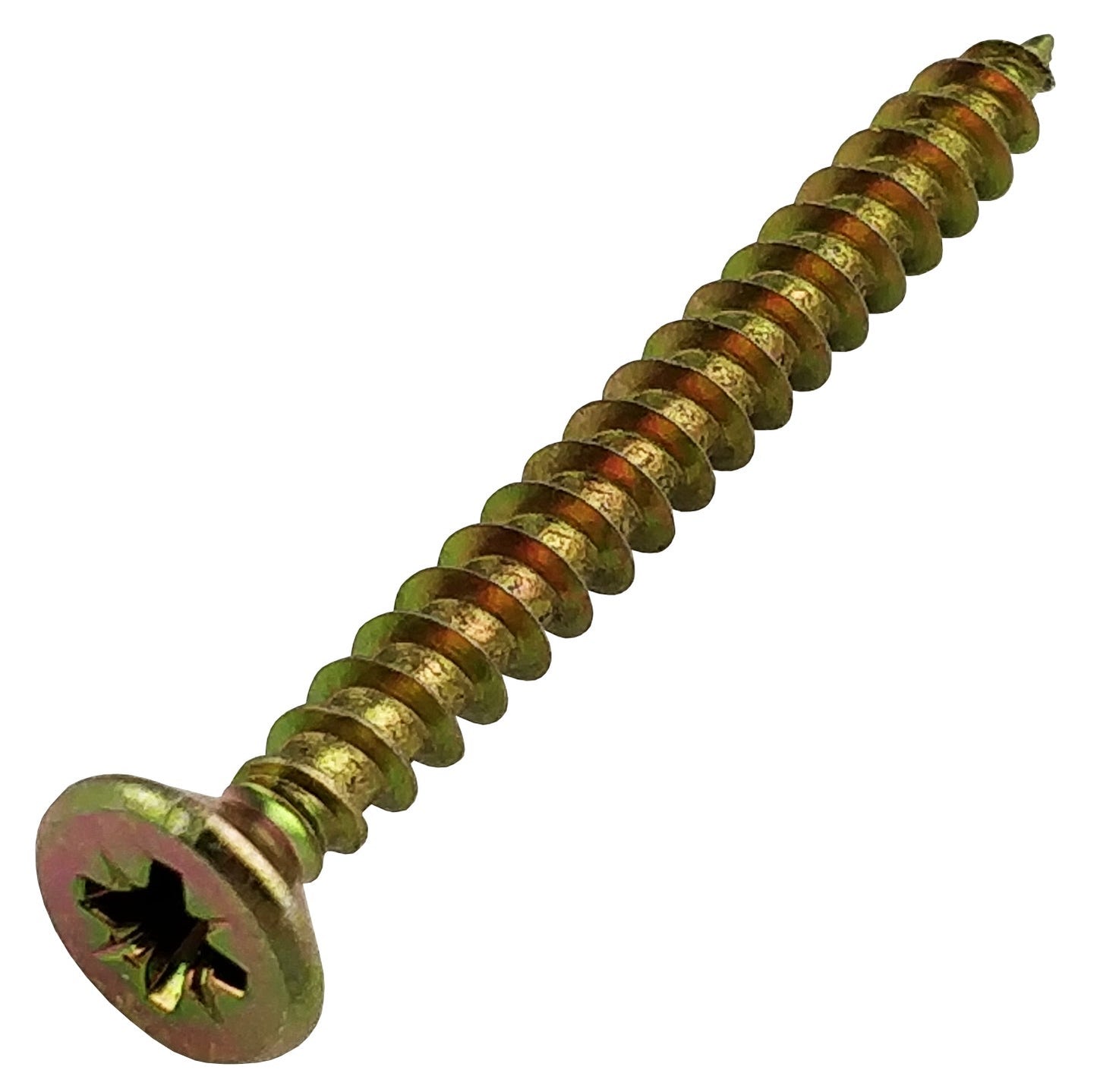 Multi Purpose Wood Screws Pozi Head Countersunk YZP 5 x 25mm 200 Pack