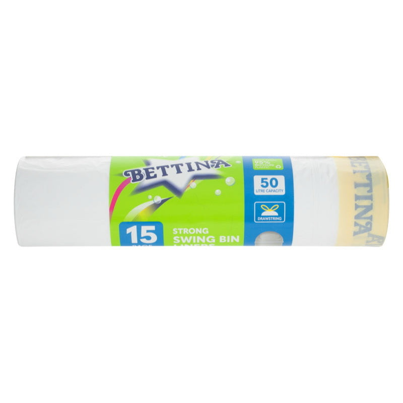 Bettina Strong Swing Bin Liners 50L 15 Pack