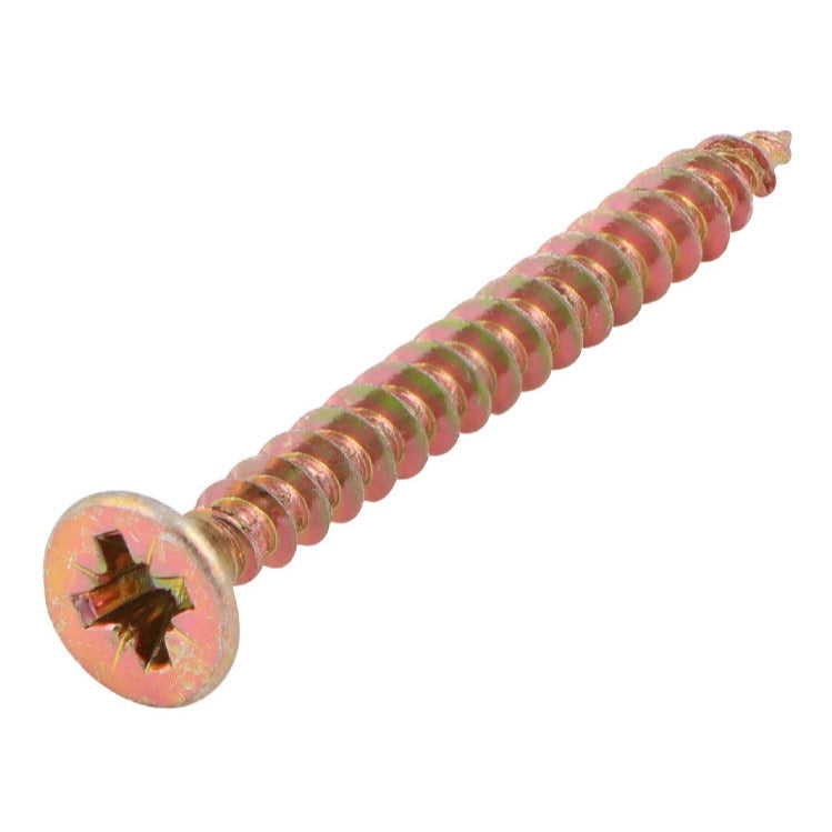 Tucks Chipboard Screws Pozi Head Countersunk YZP 3.5 x 40mm 200 Pack