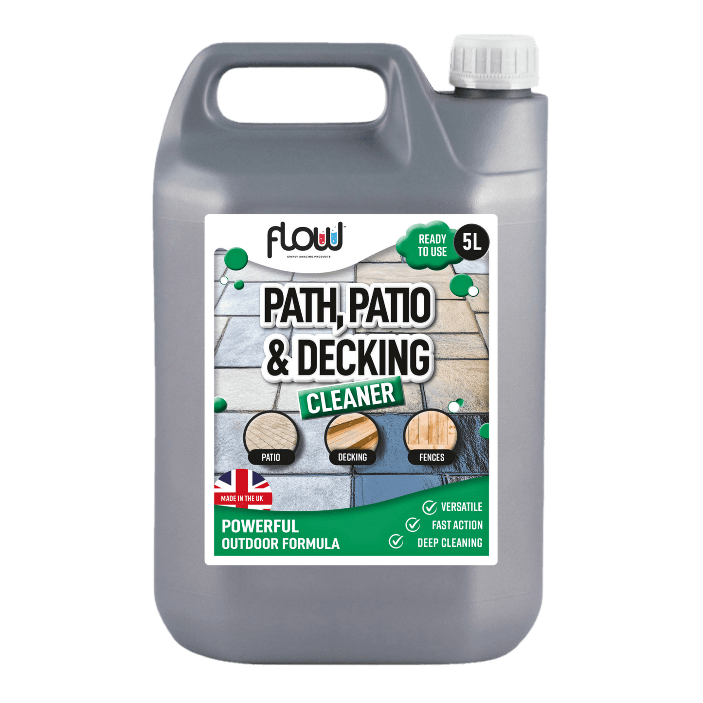 Flow Path, Patio & Decking Ready To Use Cleaner 5L