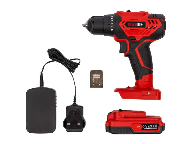 Olympia X20S Drill Driver Kit with Charger & 1.5Ah Battery