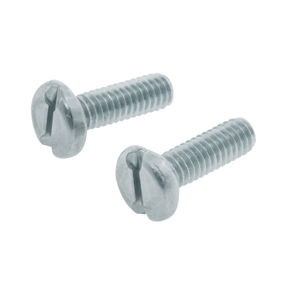 StarPack Machine Screw & Nut Slotted Panhead BZP M6 x 50mm 4 Pack