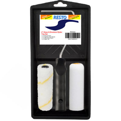 Resto RES022 4" Gloss & Emulsion Roller Kit