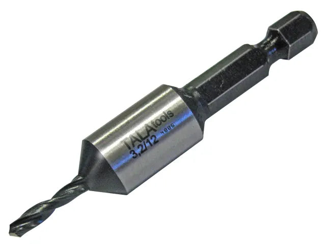 Tala 69712 Professional Countersink and Pilot Drill Bit 3.2 x 12mm