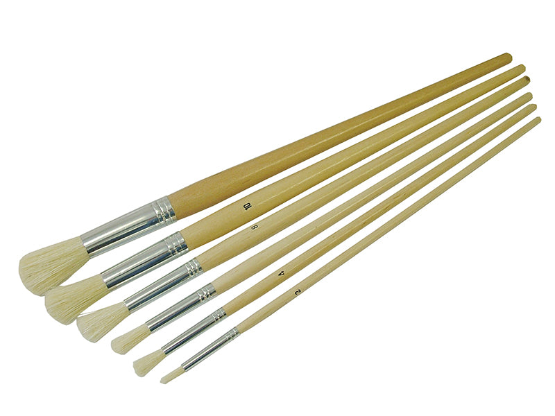 Pioneer Swift 6 Piece Round Fitch Brush Set