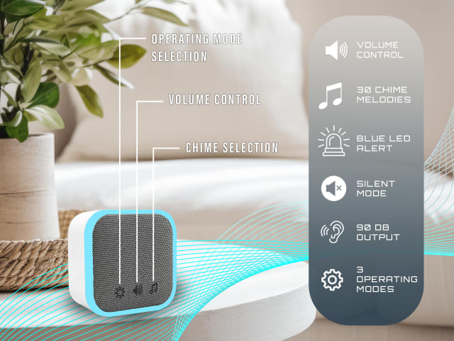 Uni-Com Portable Door Chime White