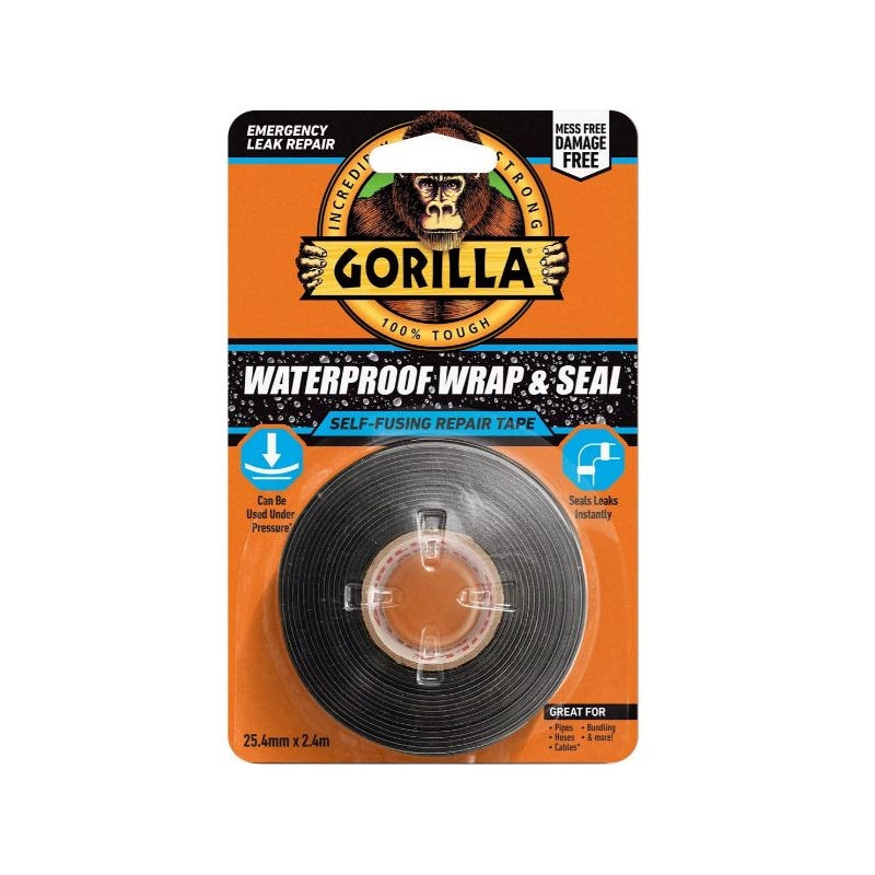 Gorilla Waterproof Wrap & Seal Black Tape 2.4m