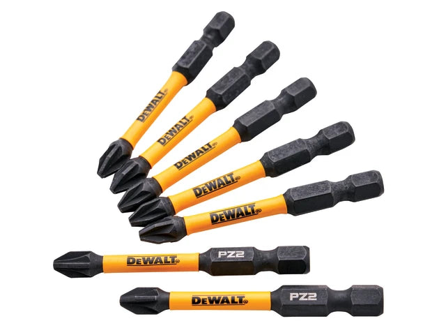 DeWalt PZ2 50mm Screwdriver Bit 5 Pack with 2 Free