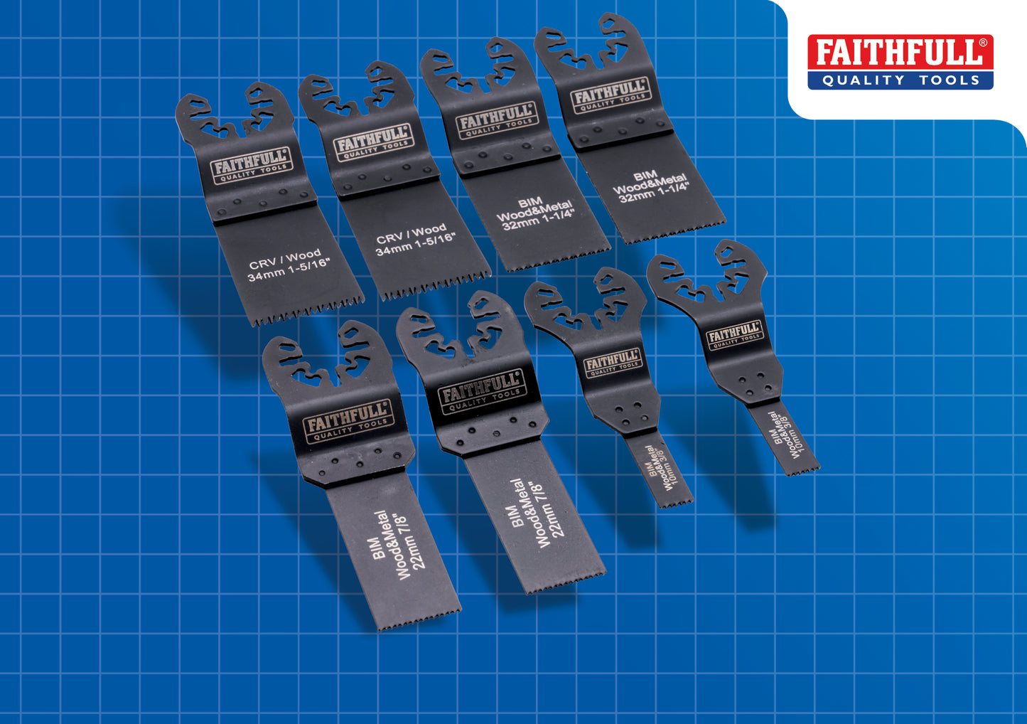 Faithfull 8 Piece Multi Tool Blade Set