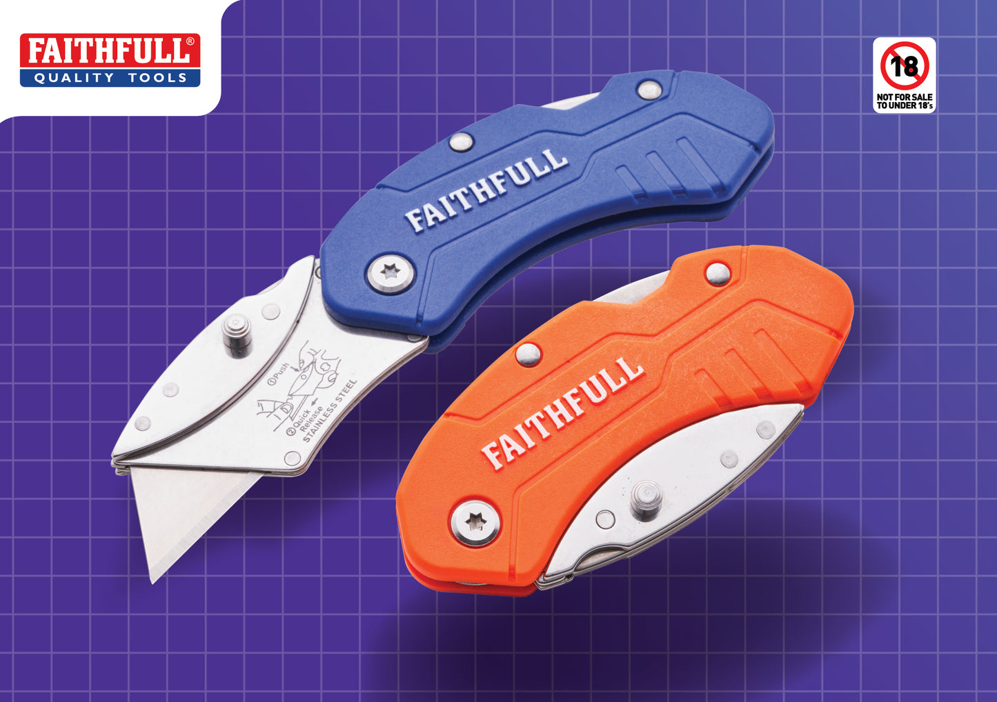 Faithfull Nylon Utility Folding Knife