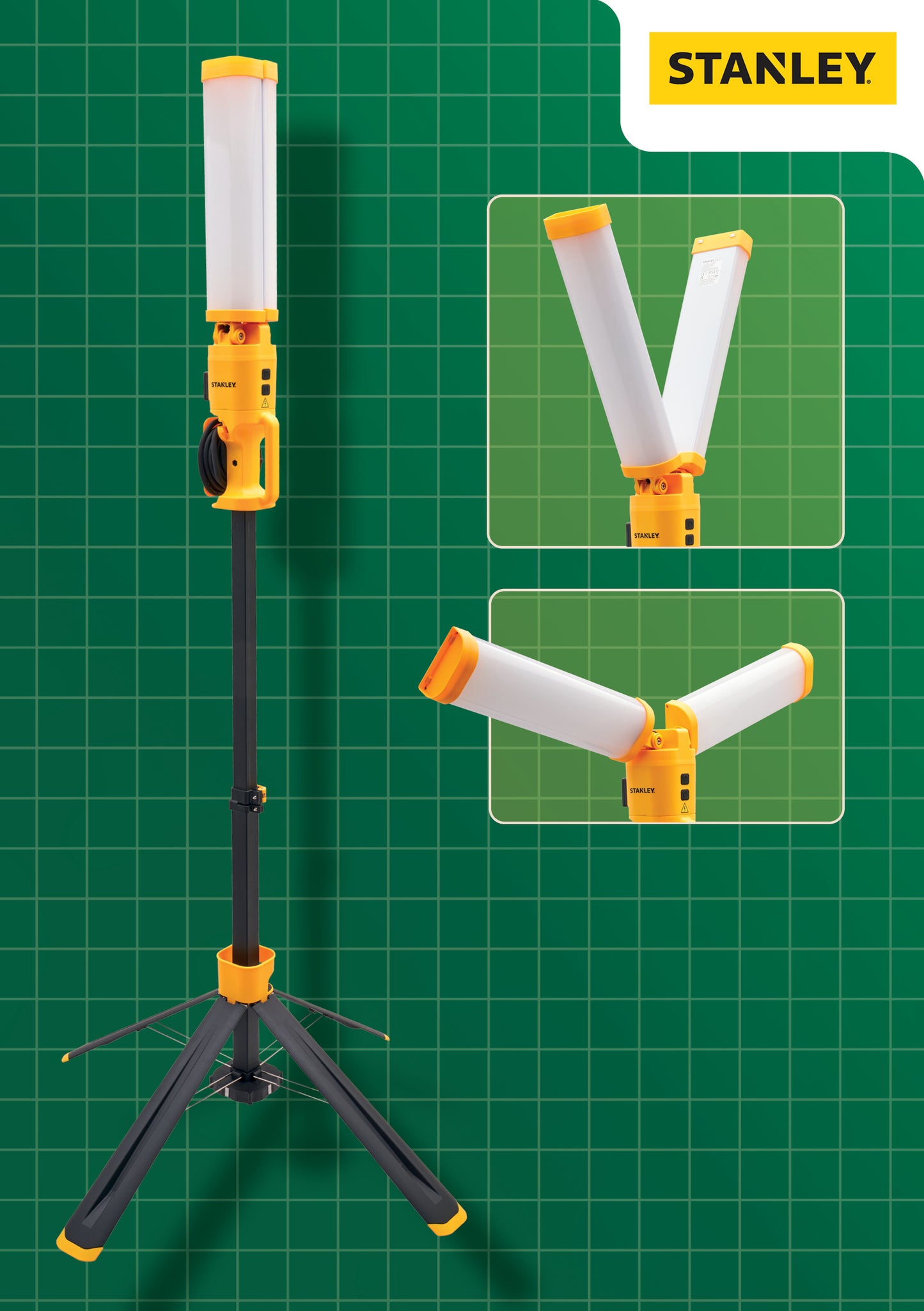 Stanley 360 Degree Work Light On Tripod