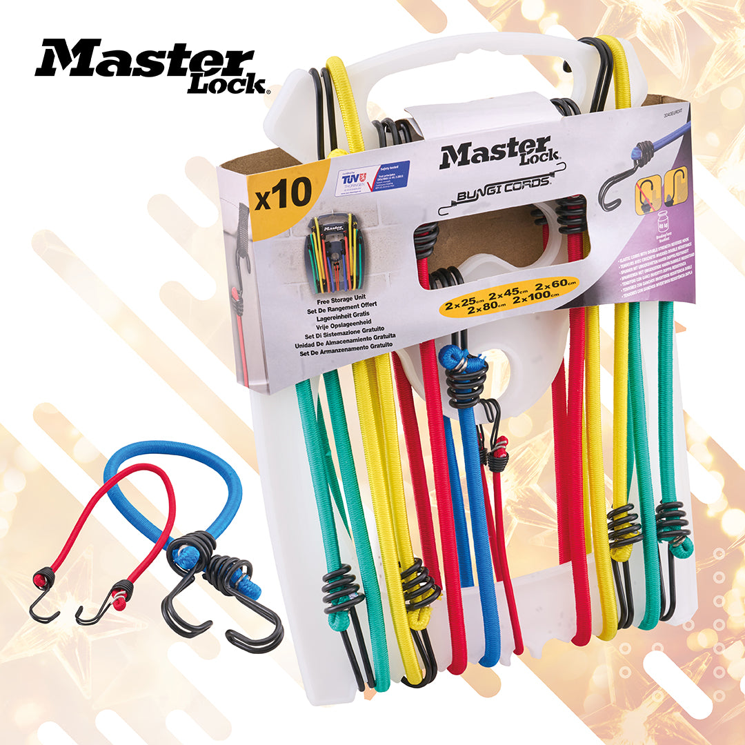 Masrer Lock 10 Piece Bungee Cord Set