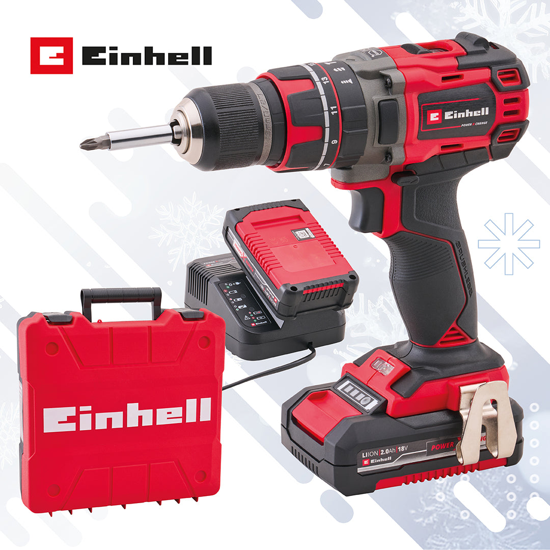 Einhell 18V Combi Drill with 2 x 2Ah Batteries