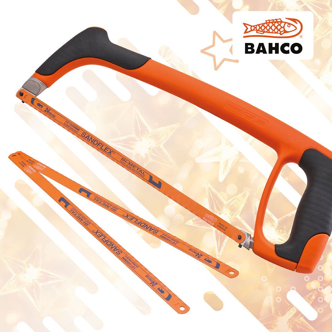 Bahco 12" Hacksaw with 2 Free Blades