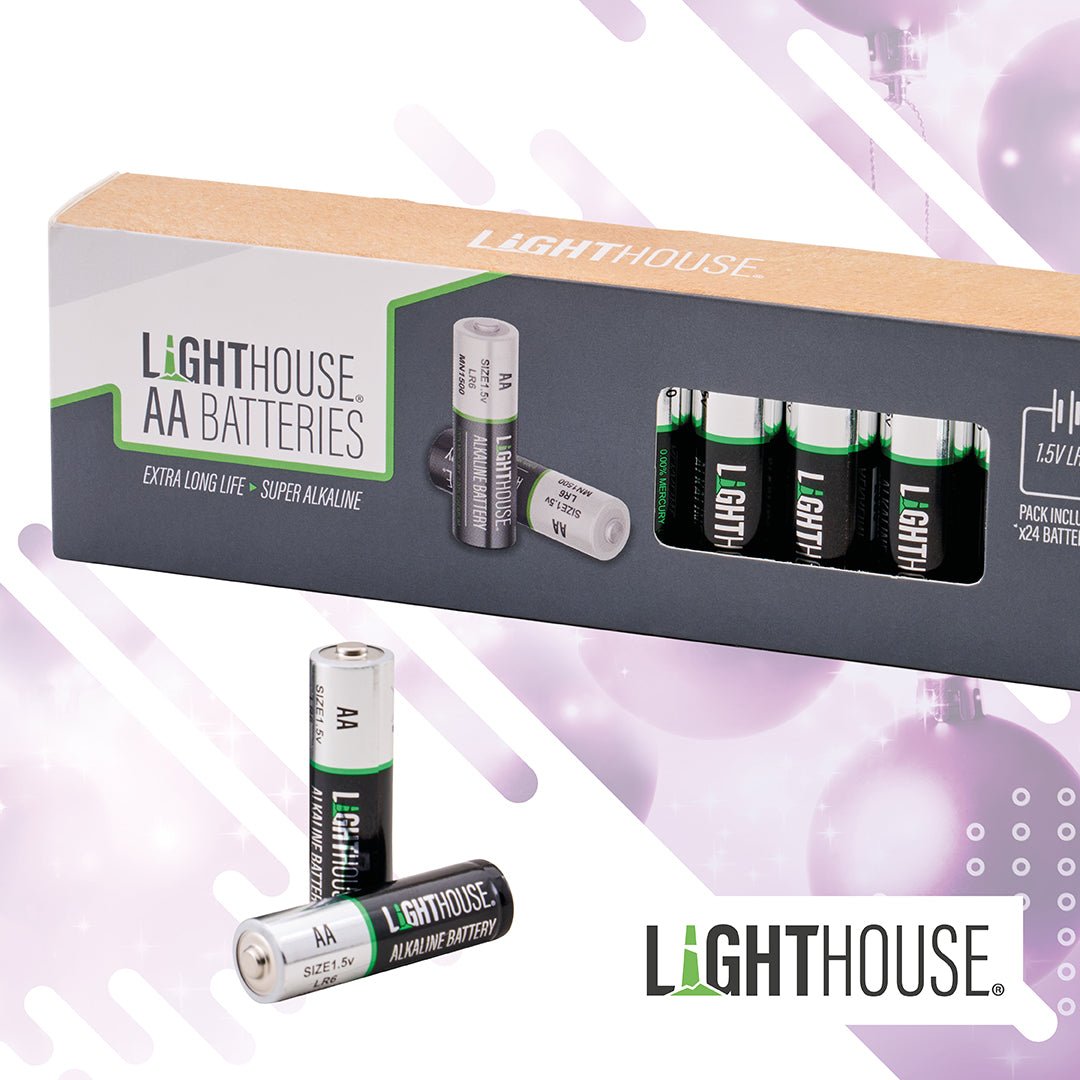 Lighthouse AA Batteries 24 Pack