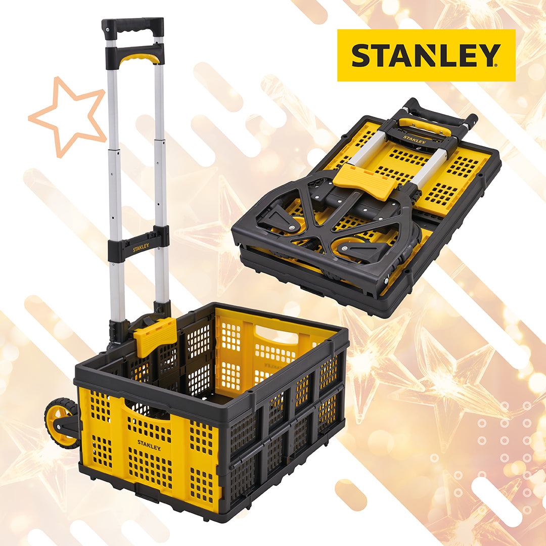 Stanley Folding Hand Truck & Trolley with Basket