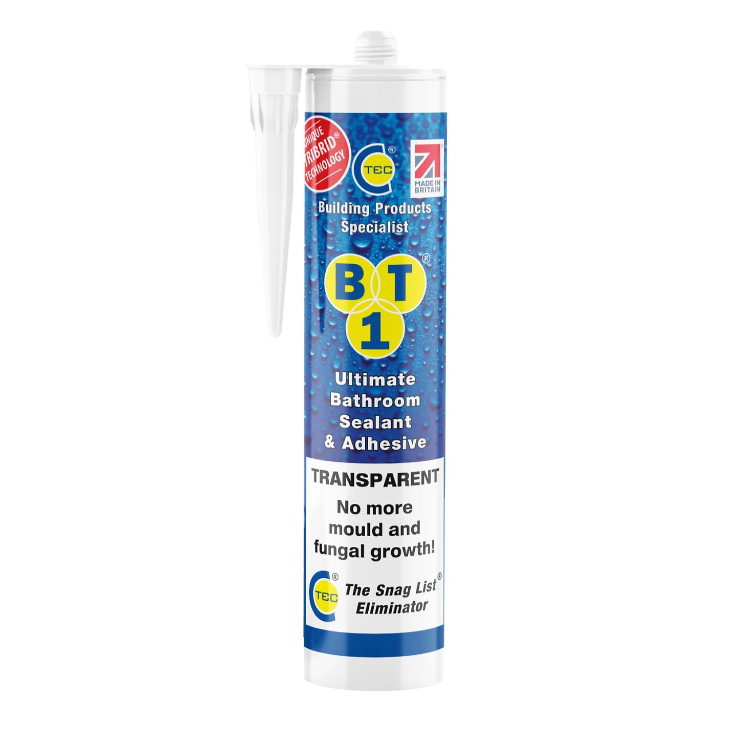 C Tec BT1 Tribrid Clear Bathroom Sealant & Adhesive