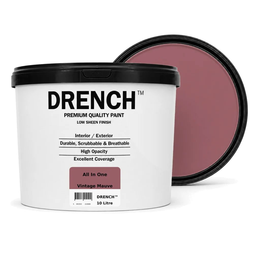 Drench All In One Multi Surface Paint Vintage Mauve 10L