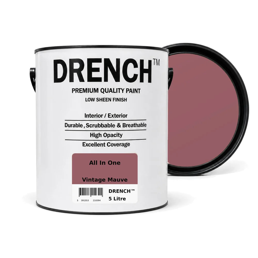 Drench All In One Multi Surface Paint Vintage Mauve 5L