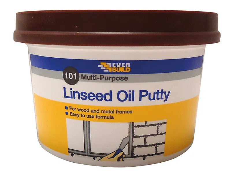 Everbuild Linseed Oil Putty Brown 500g