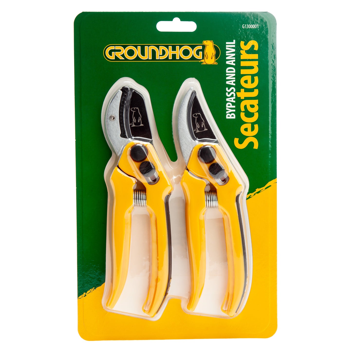 Groundhog Anvil & Bypass Secateurs Set