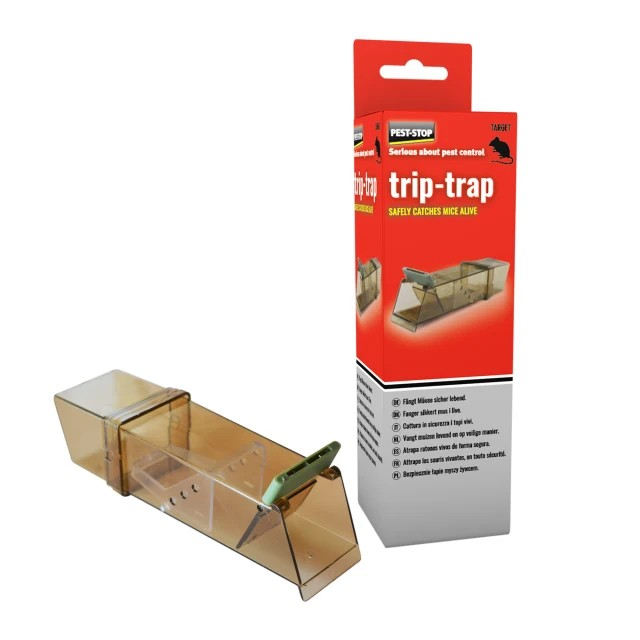 Pest Stop Trip Trap Live Catch Mouse Trap