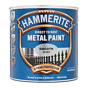 Hammerite Direct to Rust Metal Paint Smooth Silver