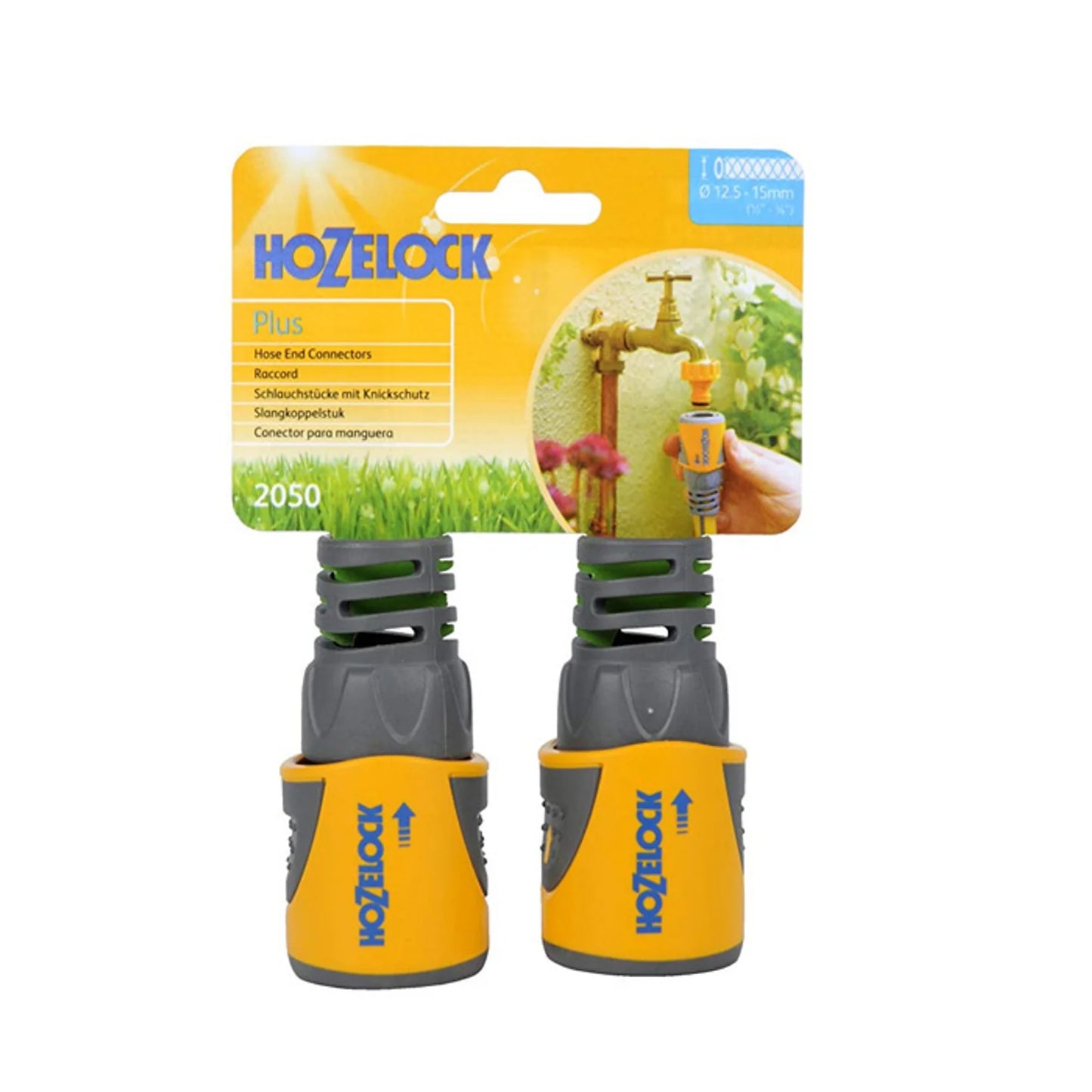 Hozelock 2050 Hose End Connector Plus Twin Pack