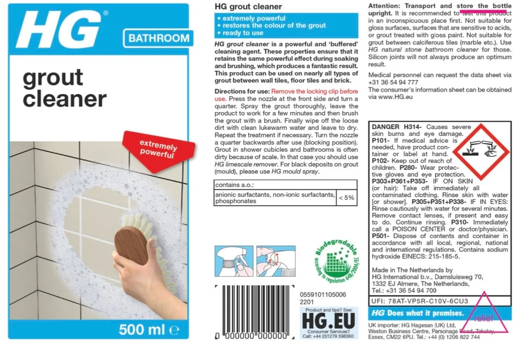 HG Grout Cleaner Spray
