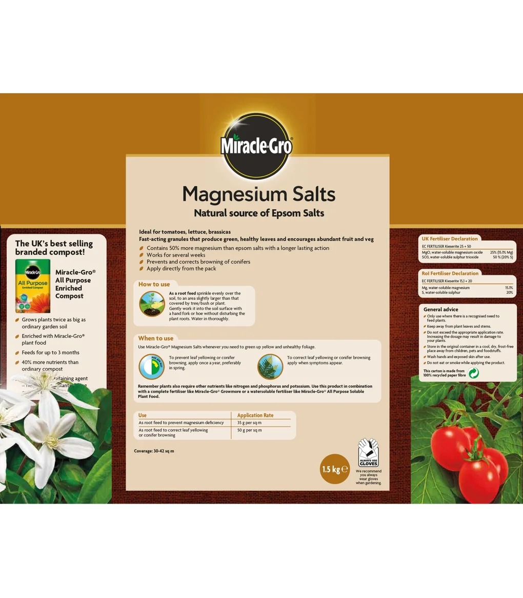 Miracle Gro Magnesium Salts 1.5kg