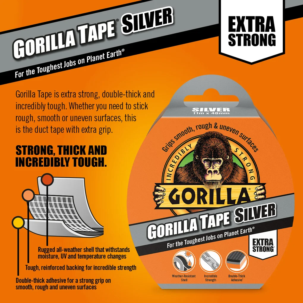 Gorilla Tape Silver