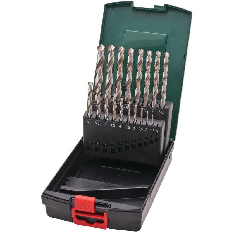 Metabo 19 Piece HSS Steel Drill Bit Set