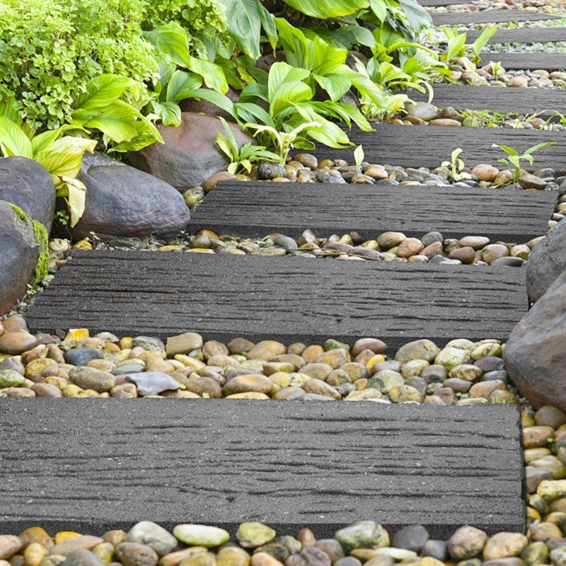 Primeur Garden Stepping Stone Railroad Grey
