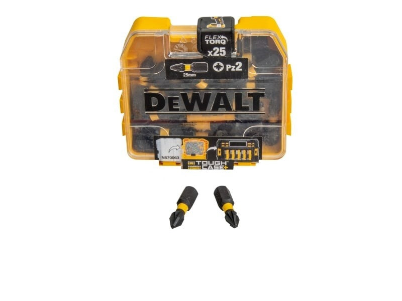 DeWalt 25 Piece PZ2 FlexTorq Impact Bits Box