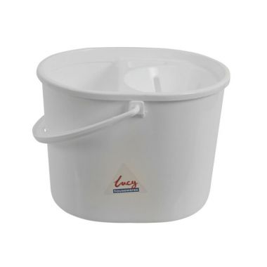 Lucy Housewares White Mop Bucket