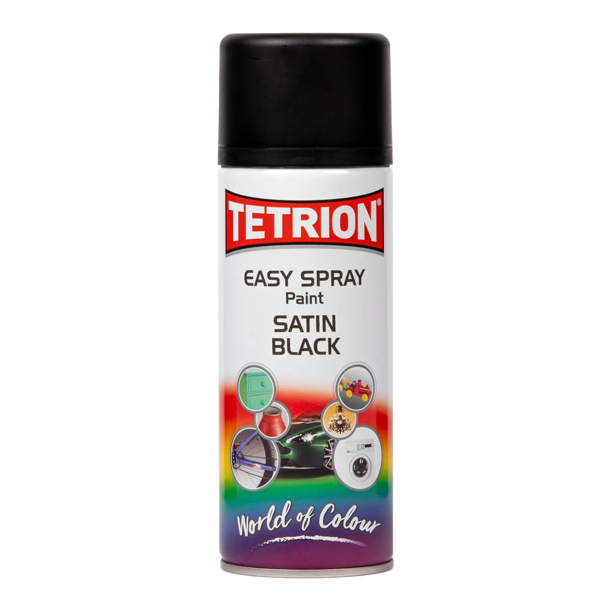 Tetrion Satin Black Spray Paint