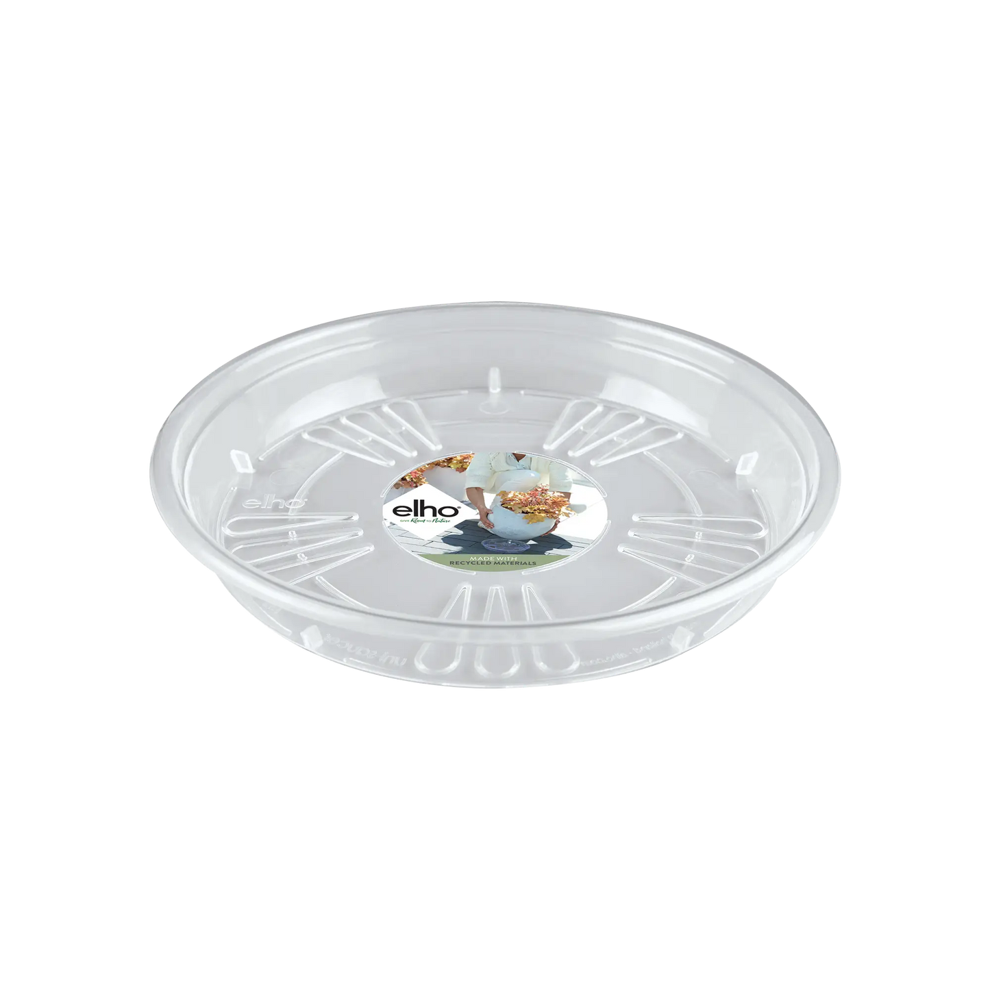 Elho Uni Saucer Round 28cm Transparent
