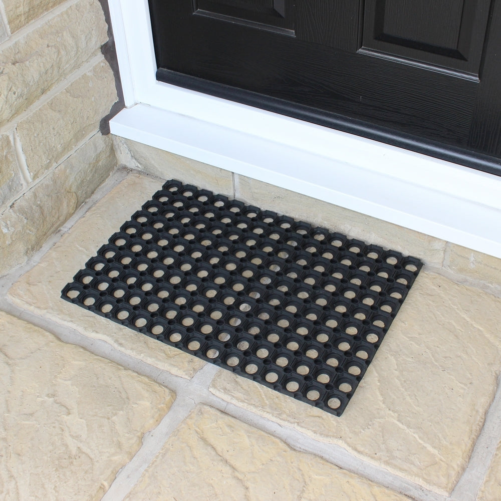 JVL Rondo Rubber Ring Door Mat 40 x 60cm