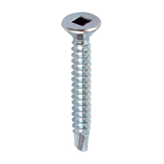 Griptorq Self Drilling Screws Countersunk Square Drive BZP 8 x 1” 200 Pack