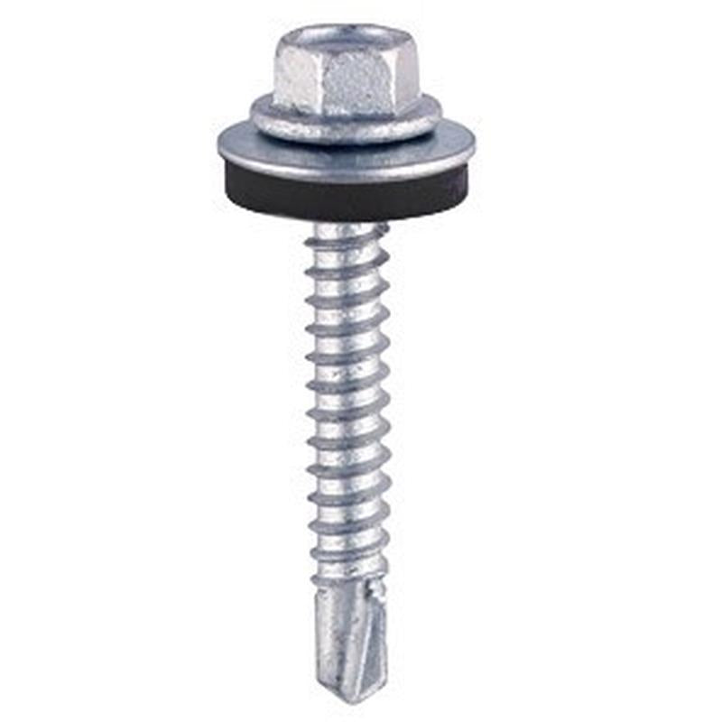 Metal Mate 5.5 x 50mm Light Section Steel Self Drilling Screws c/w 16mm Washer 100 Pack