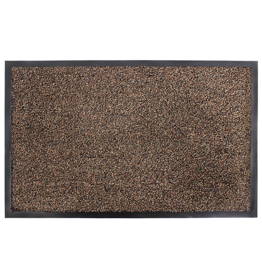 JVL Admiral Brown Microfibre Barrier Mat 50 x 80cm