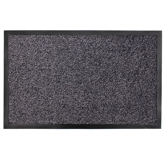 JVL Admiral Charcoal Microfibre Barrier Mat 50 x 80cm
